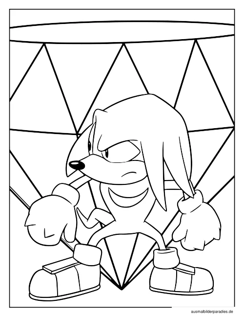 Sonic Ausmalbild 23 - kostenlos zum Ausdrucken