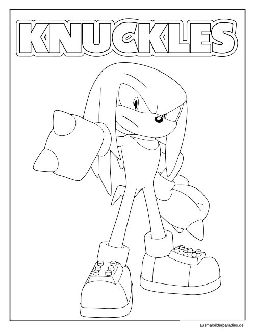 Sonic Ausmalbild 24 - kostenlos zum Ausdrucken