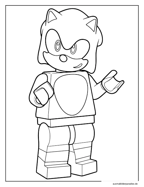 Sonic Ausmalbild 25 - kostenlos zum Ausdrucken