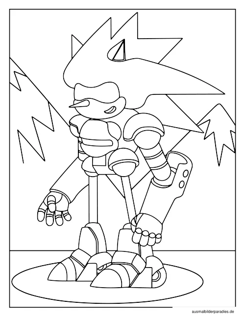 Sonic Ausmalbild 27 - kostenlos zum Ausdrucken