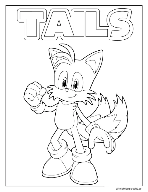 Sonic Ausmalbild 31 - kostenlos zum Ausdrucken