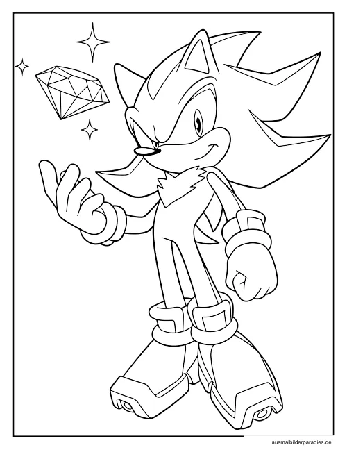 Sonic Ausmalbild 35 - kostenlos zum Ausdrucken