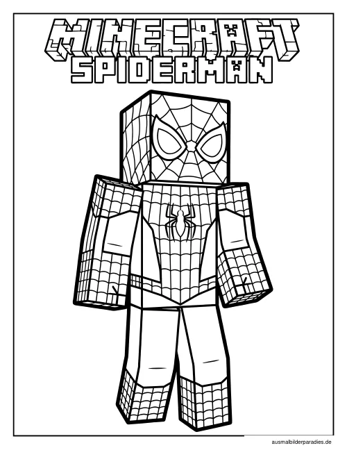 Spider-Man Ausmalbild 12 - kostenlos zum Ausdrucken