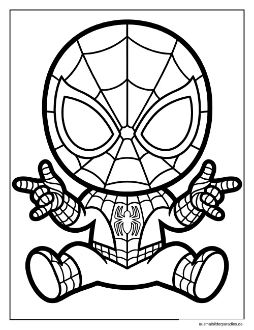 Spider-Man Ausmalbild 13 - kostenlos zum Ausdrucken
