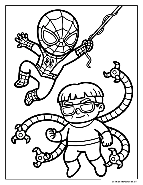 Spider-Man Ausmalbild 14 - kostenlos zum Ausdrucken
