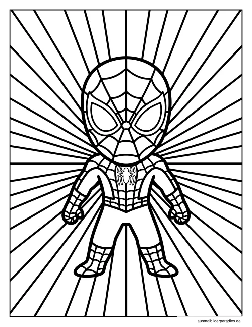 Spider-Man Ausmalbild 16 - kostenlos zum Ausdrucken