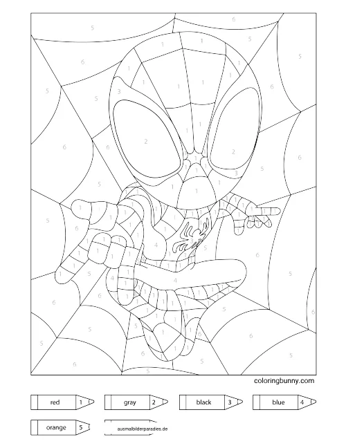 Spider-Man Ausmalbild 18 - kostenlos zum Ausdrucken