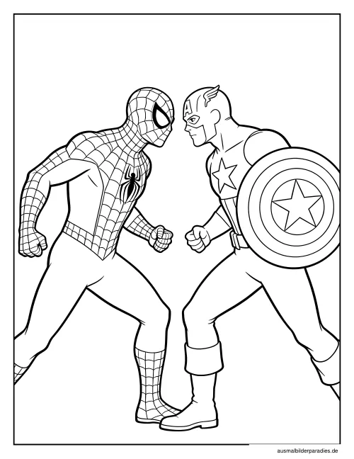 Spider-Man Ausmalbild 19 - kostenlos zum Ausdrucken