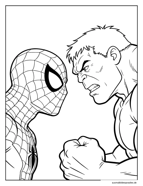 Spider-Man Ausmalbild 20 - kostenlos zum Ausdrucken