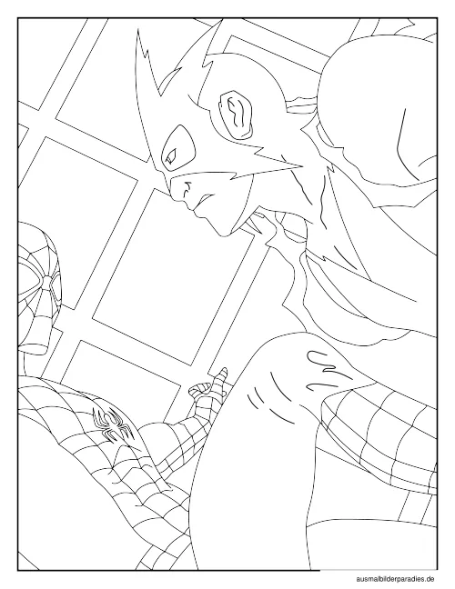 Spider-Man Ausmalbild 21 - kostenlos zum Ausdrucken