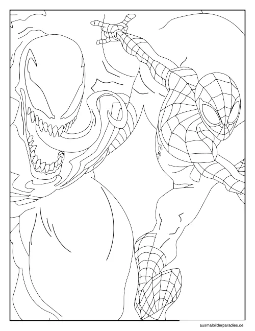 Spider-Man Ausmalbild 24 - kostenlos zum Ausdrucken