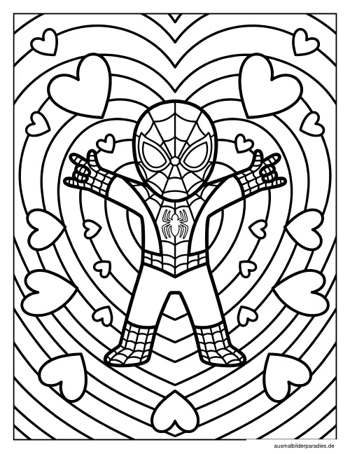 Spider-Man Ausmalbild 28 - kostenlos zum Ausdrucken