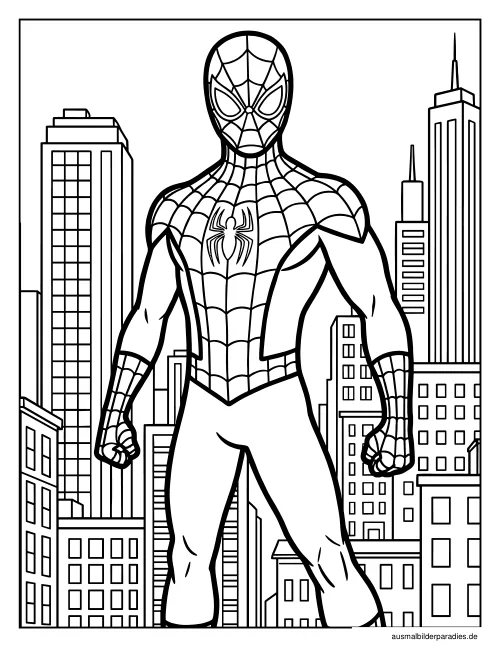 Spider-Man Ausmalbild 33 - kostenlos zum Ausdrucken