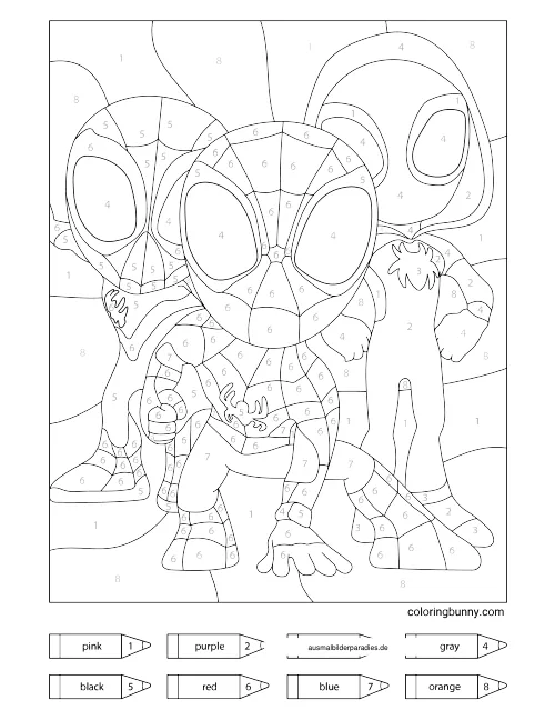 Spider-Man Ausmalbild 34 - kostenlos zum Ausdrucken