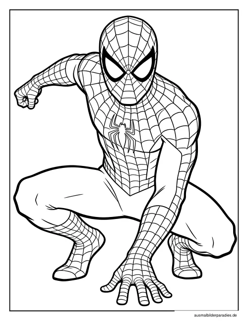 Spider-Man Ausmalbild 5 - kostenlos zum Ausdrucken