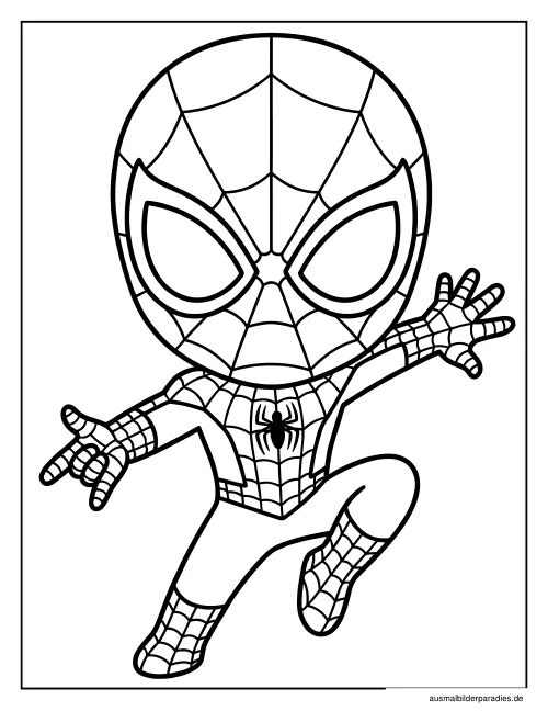 Spider-Man Ausmalbild 6 - kostenlos zum Ausdrucken