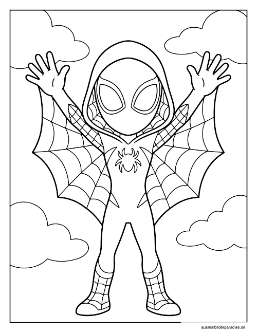 Spider-Man Ausmalbild 7 - kostenlos zum Ausdrucken
