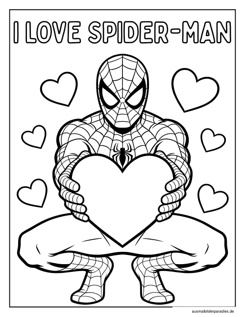 Spider-Man Ausmalbild 9 - kostenlos zum Ausdrucken