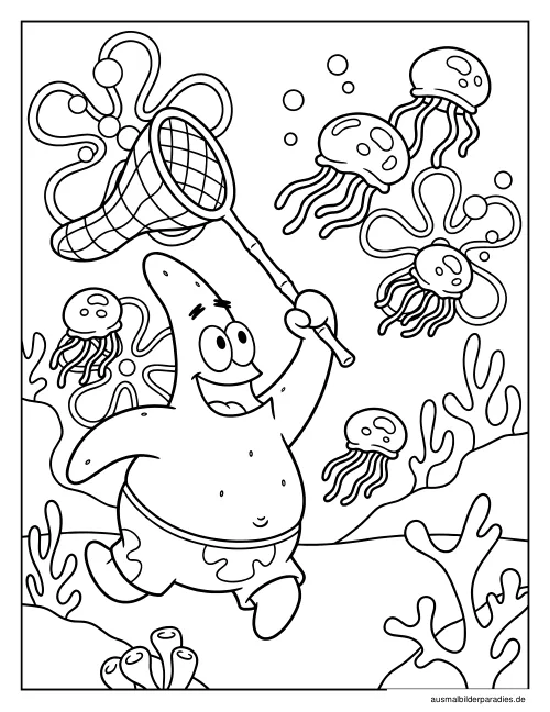 SpongeBob Ausmalbild 12 - kostenlos zum Ausdrucken