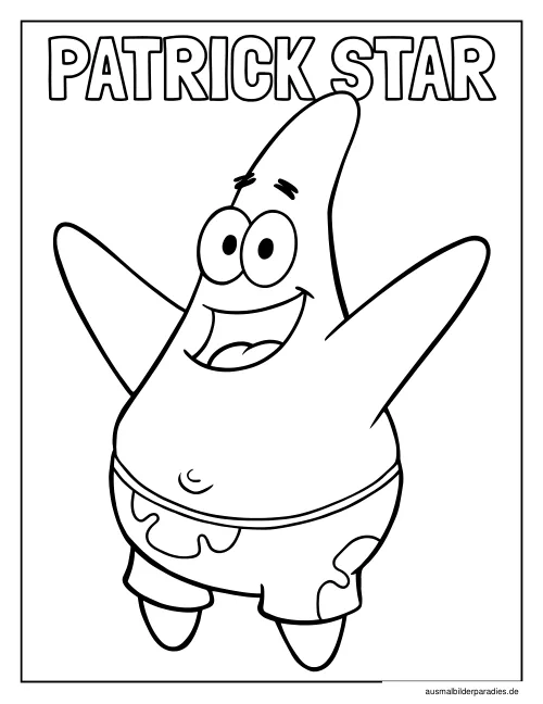 SpongeBob Ausmalbild 15 - kostenlos zum Ausdrucken