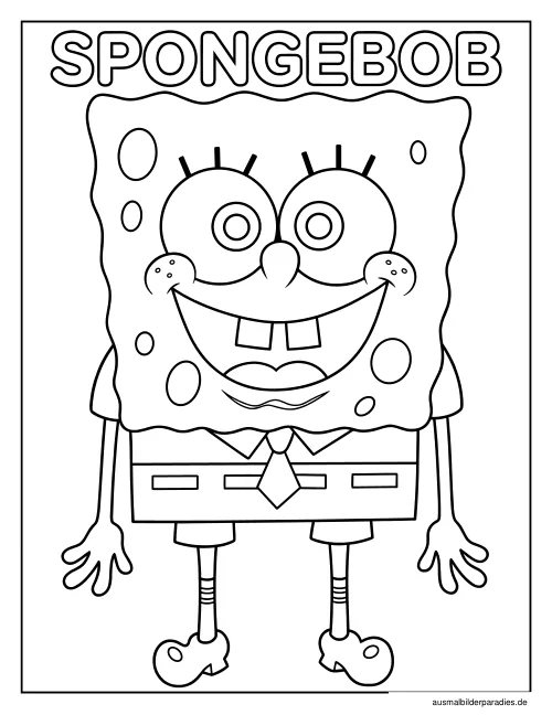 SpongeBob Ausmalbild 17 - kostenlos zum Ausdrucken