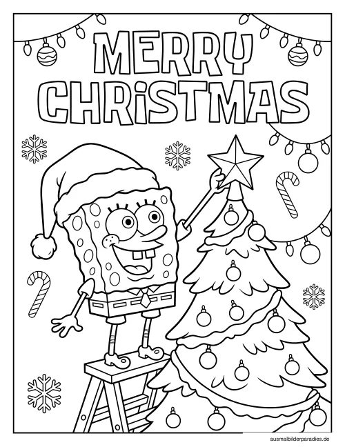 SpongeBob Ausmalbild 23 - kostenlos zum Ausdrucken