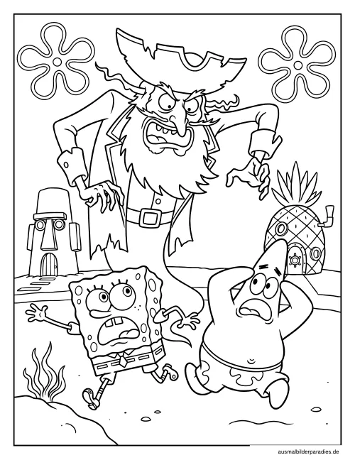 SpongeBob Ausmalbild 28 - kostenlos zum Ausdrucken
