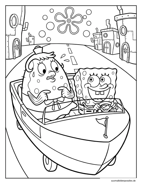 SpongeBob Ausmalbild 34 - kostenlos zum Ausdrucken