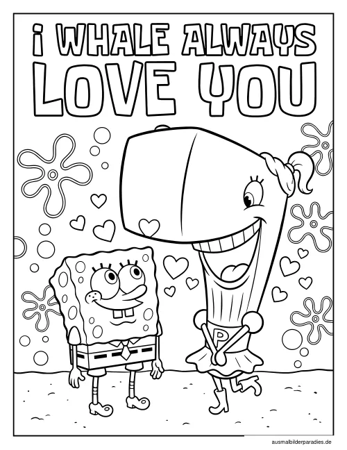 SpongeBob Ausmalbild 4 - kostenlos zum Ausdrucken
