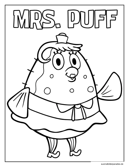 SpongeBob Ausmalbild 9 - kostenlos zum Ausdrucken
