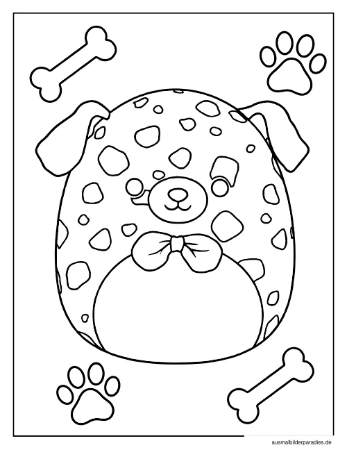 Squishmallow Ausmalbild 15 - kostenlos zum Ausdrucken