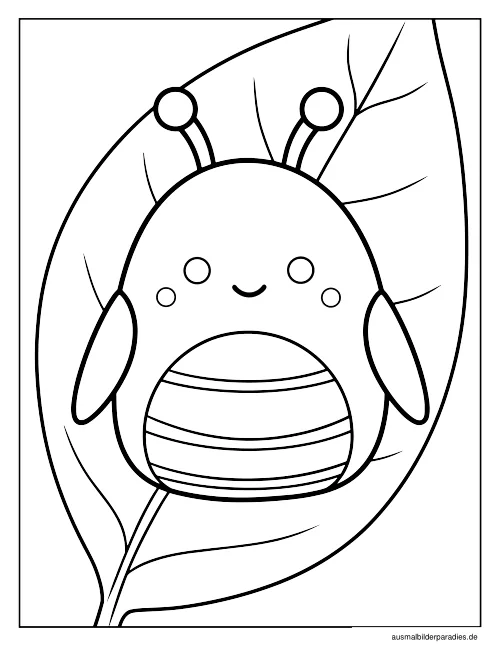 Squishmallow Ausmalbild 31 - kostenlos zum Ausdrucken