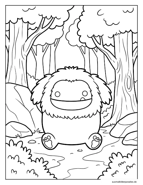 Squishmallow Ausmalbild 5 - kostenlos zum Ausdrucken