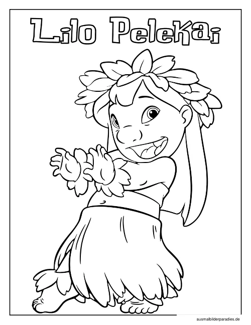 Stitch Ausmalbild 15 - kostenlos zum Ausdrucken