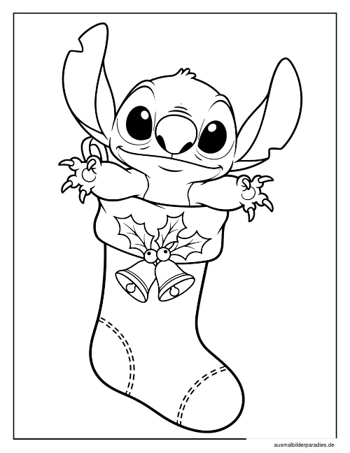 Stitch Ausmalbild 25 - kostenlos zum Ausdrucken