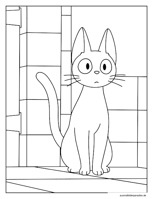 Studio Ghibli Ausmalbild 11 - kostenlos zum Ausdrucken