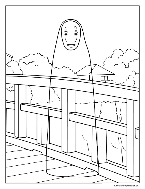 Studio Ghibli Ausmalbild 15 - kostenlos zum Ausdrucken