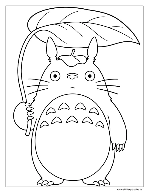 Studio Ghibli Ausmalbild 17 - kostenlos zum Ausdrucken