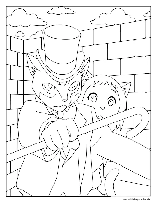 Studio Ghibli Ausmalbild 19 - kostenlos zum Ausdrucken