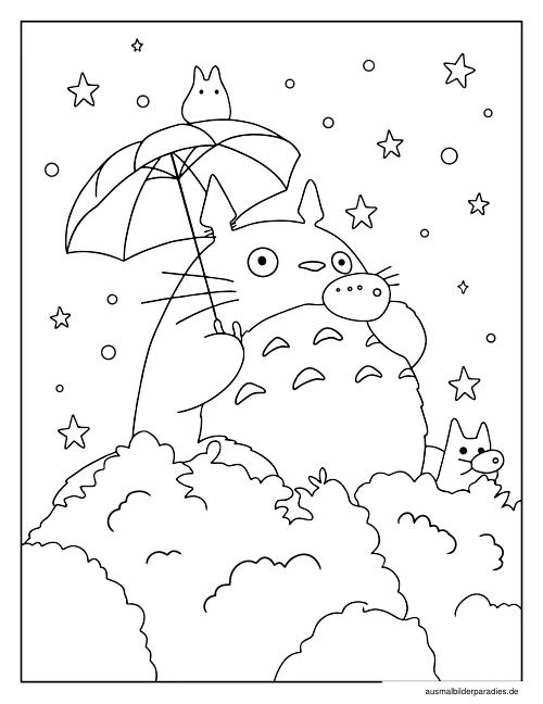 Studio Ghibli Ausmalbild 22 - kostenlos zum Ausdrucken