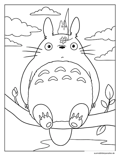 Studio Ghibli Ausmalbild 23 - kostenlos zum Ausdrucken