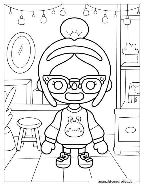 Toca Boca Ausmalbild 10 - kostenlos zum Ausdrucken