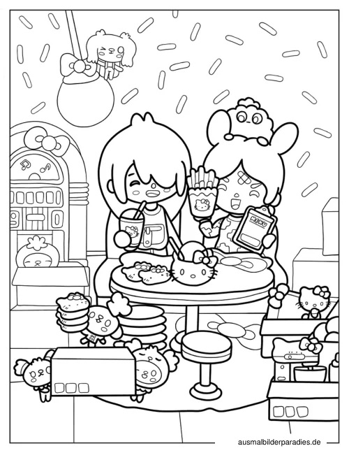 Toca Boca Ausmalbild 13 - kostenlos zum Ausdrucken
