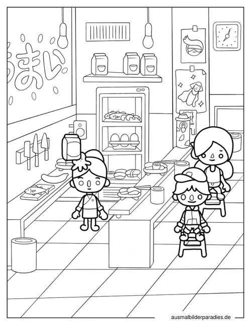Toca Boca Ausmalbild 22 - kostenlos zum Ausdrucken