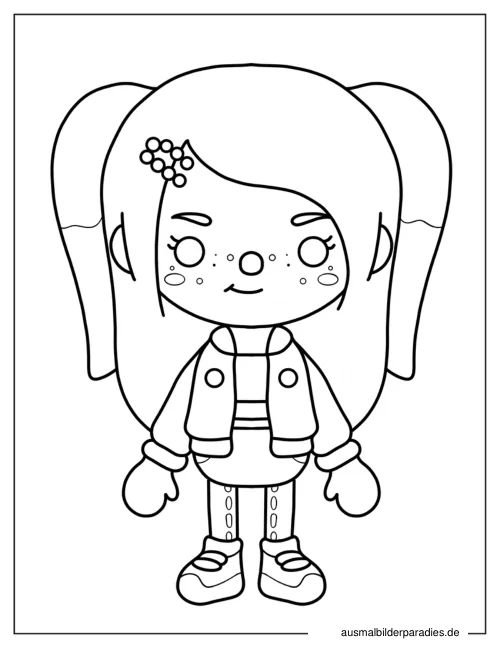 Toca Boca Ausmalbild 8 - kostenlos zum Ausdrucken