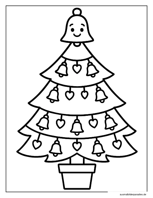 Weihnachtsbaum Ausmalbilder kostenlos zum Ausdrucken