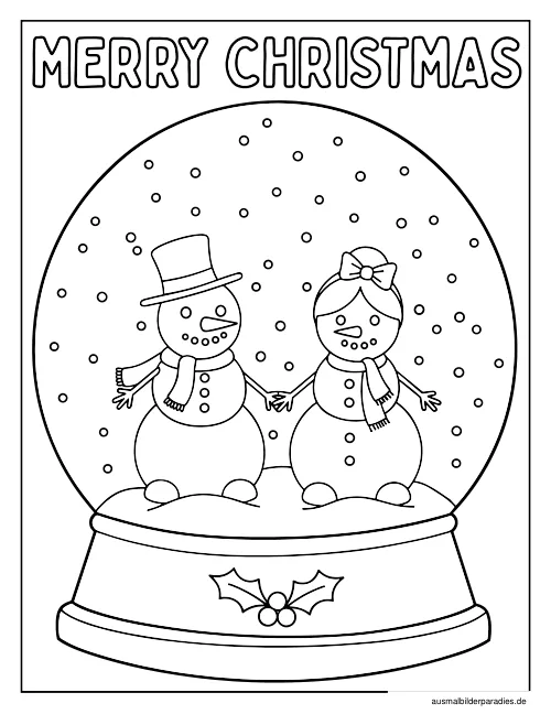 Winter Ausmalbild 23 - kostenlos zum Ausdrucken