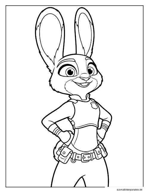 Zootopia Ausmalbild 11 - kostenlos zum Ausdrucken