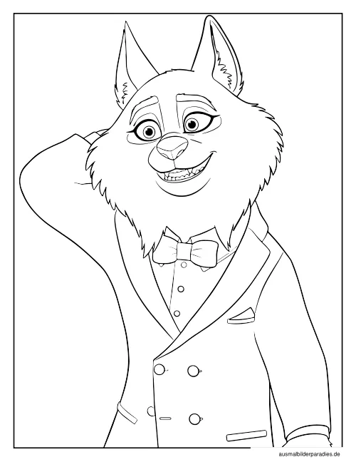 Zootopia Ausmalbild 14 - kostenlos zum Ausdrucken