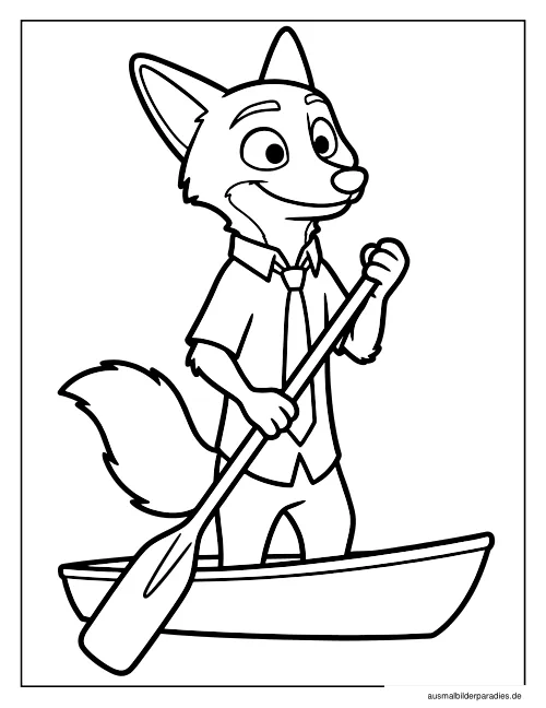 Zootopia Ausmalbild 17 - kostenlos zum Ausdrucken
